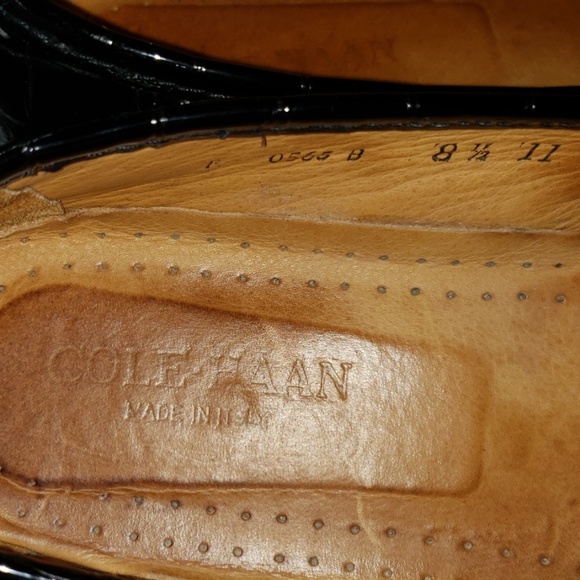 ❤️Cole-Haan❤️ black leather driving shoes - Picture 5 of 5